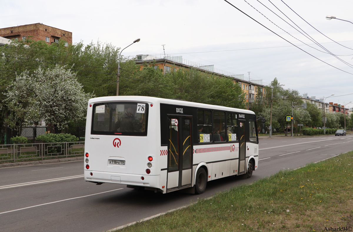 Krasnoyarsk, PAZ-320414-05 "Vector" (3204ER) nr. К 118 РЕ 124