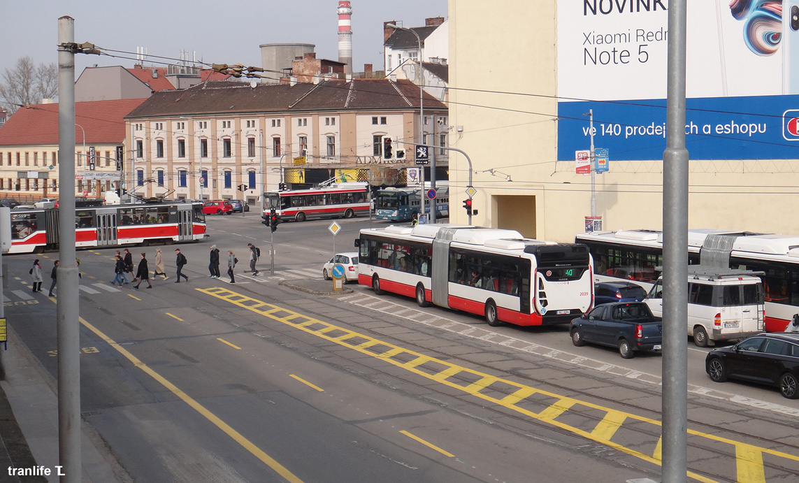 Brno, IVECO Urbanway 18M CNG # 2039; Brno — Miscellaneous photos; Photo creativitiy