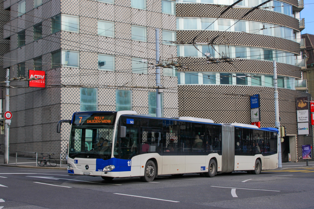 Lausanne, Mercedes-Benz Citaro C2 G # 563
