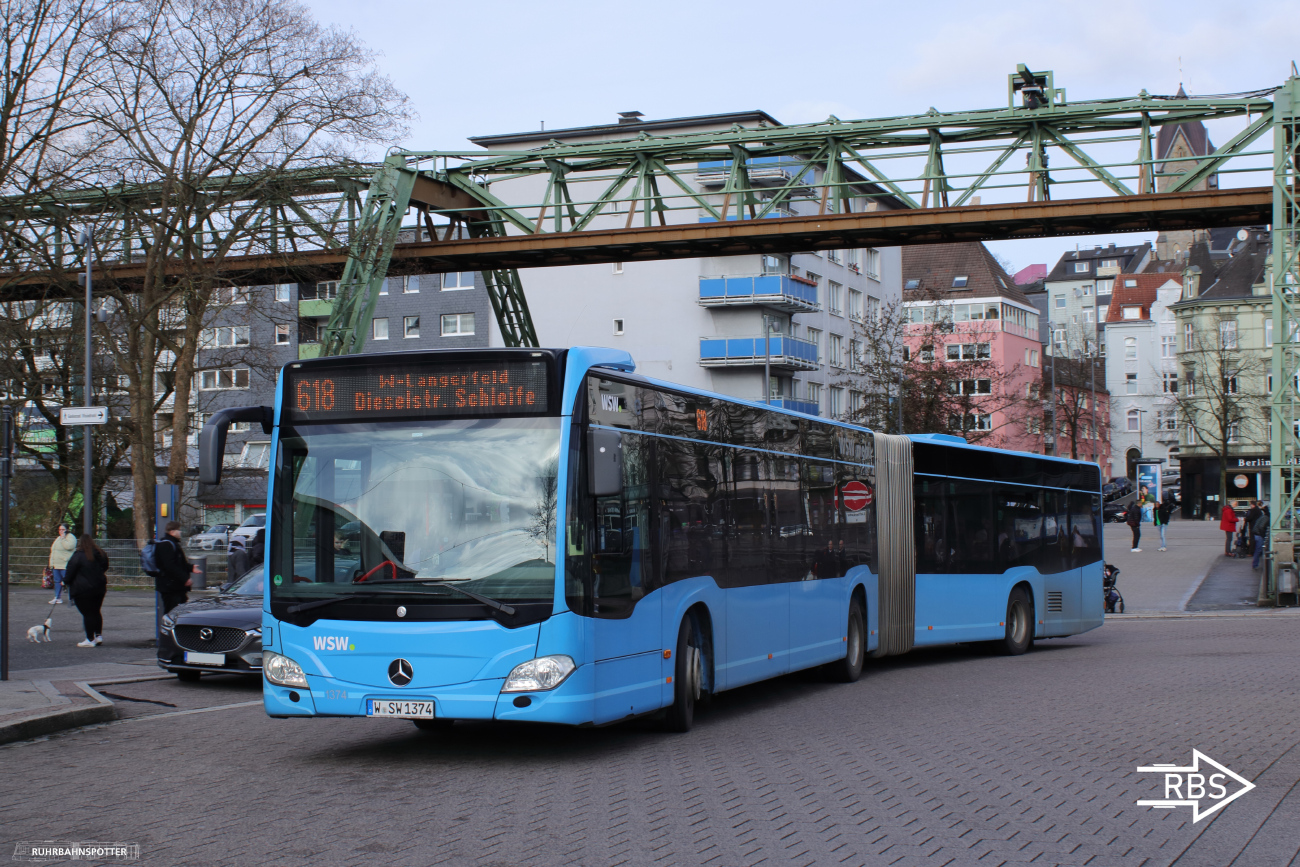 Wuppertal, Mercedes-Benz Citaro C2 G č. 1374