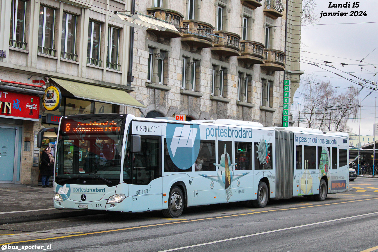 Fribourg, Mercedes-Benz Citaro C2 GÜ # 123