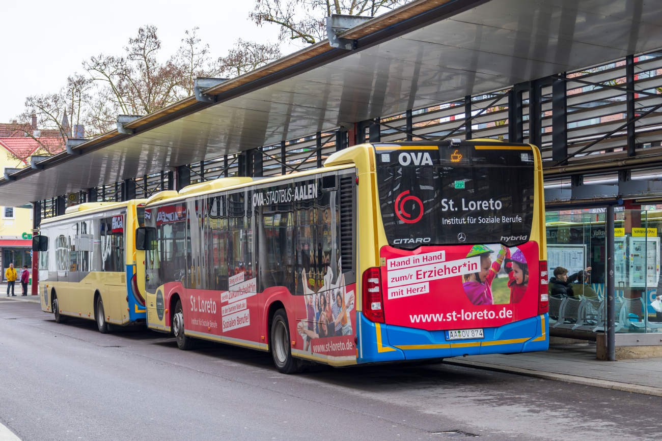 Aalen, Mercedes-Benz Citaro C2 Hybrid # 874