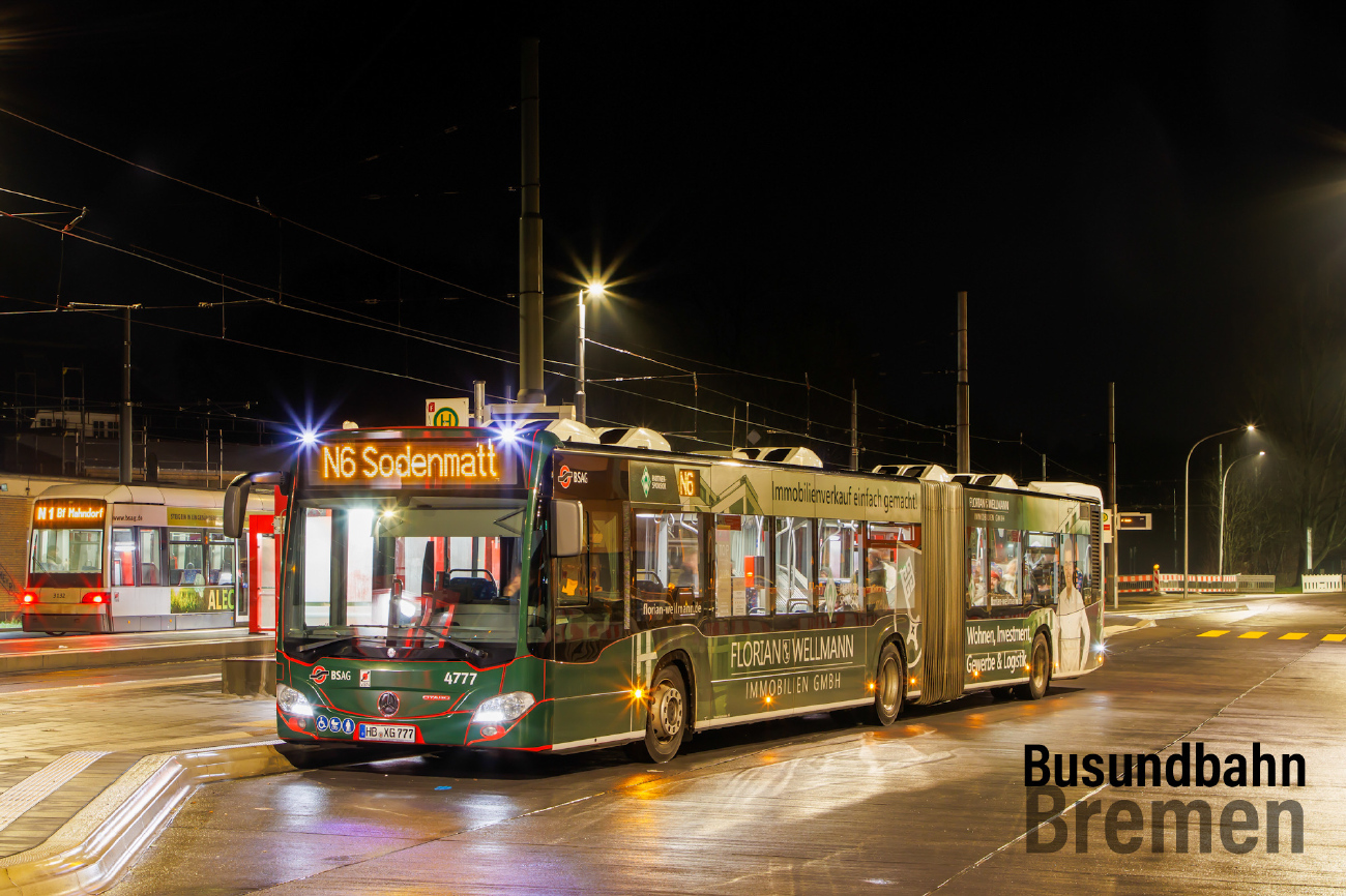 Bremen, Mercedes-Benz Citaro C2 G Hybrid # 4777