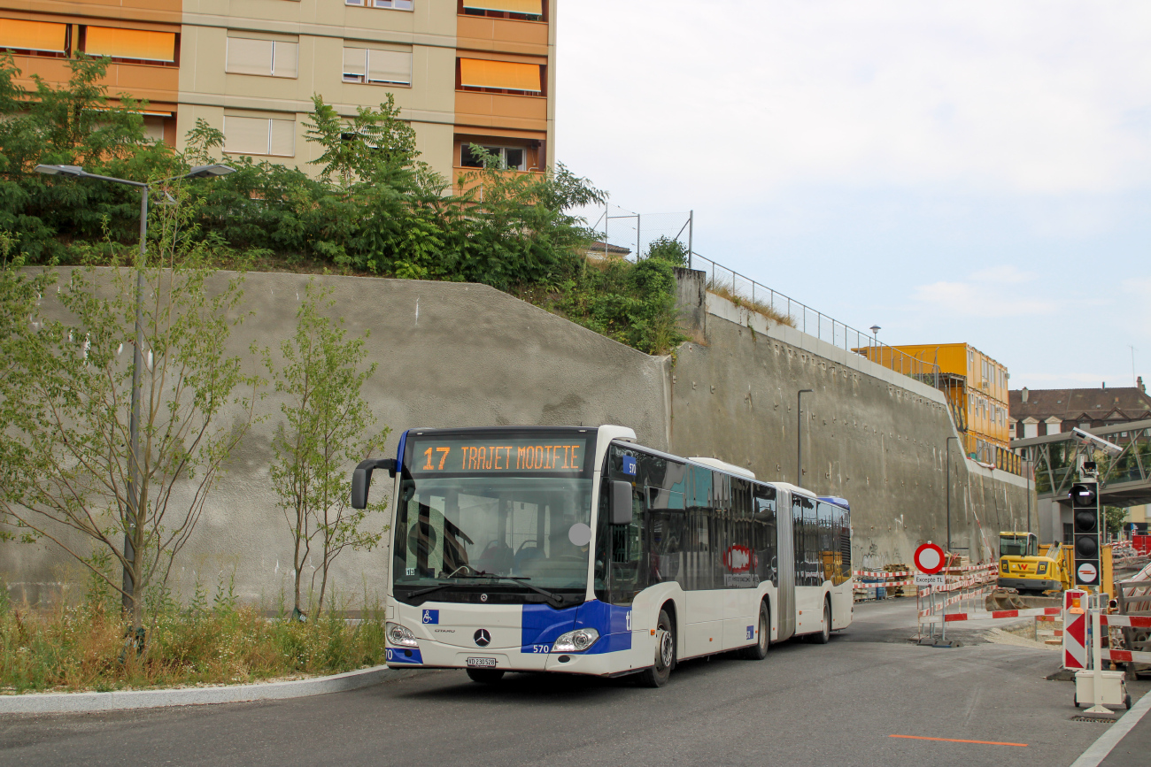 Lausanne, Mercedes-Benz Citaro C2 G # 570