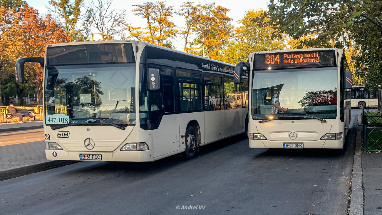 București, Mercedes-Benz O530 Citaro nr. 4539; București, Mercedes-Benz O530 Citaro Facelift nr. 6215