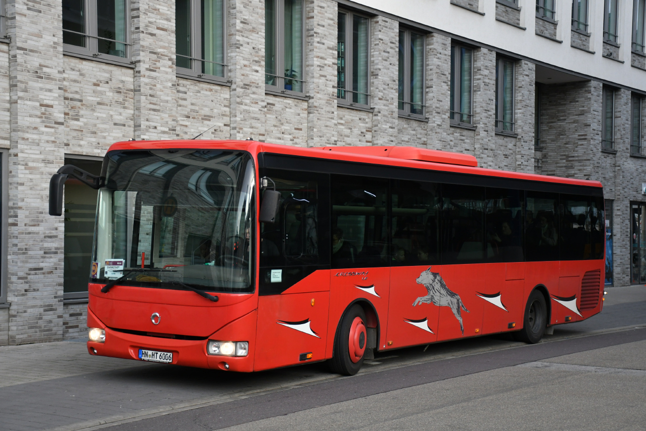 Heilbronn, Irisbus Crossway LE 12M Nr. HN-HT 6006; Darmstadt — Ersatzverkehr Mannheim/Heidelberg — Darmstadt 02.02.2024 — 26.02.2024