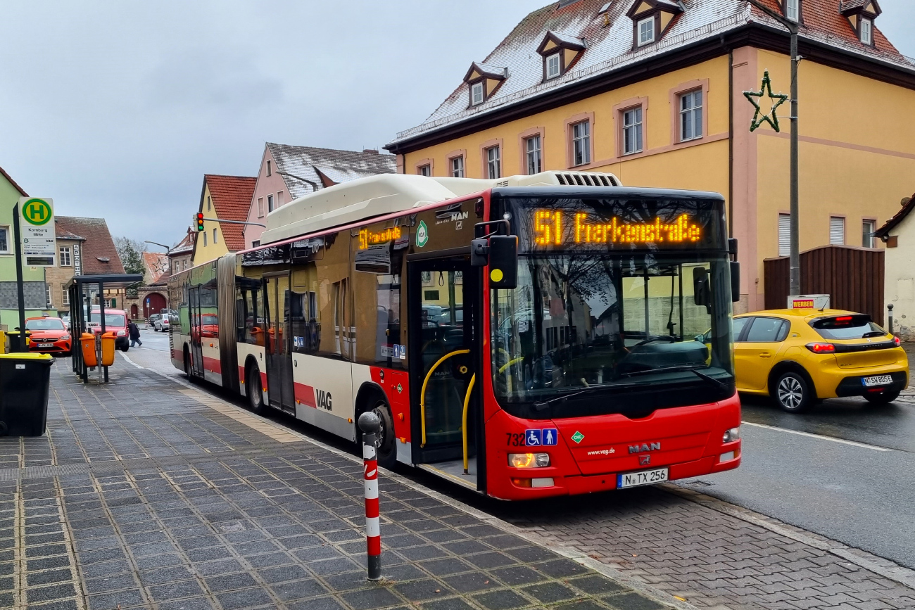 Nuremberg, MAN A23 Lion's City G NG313 CNG # 732