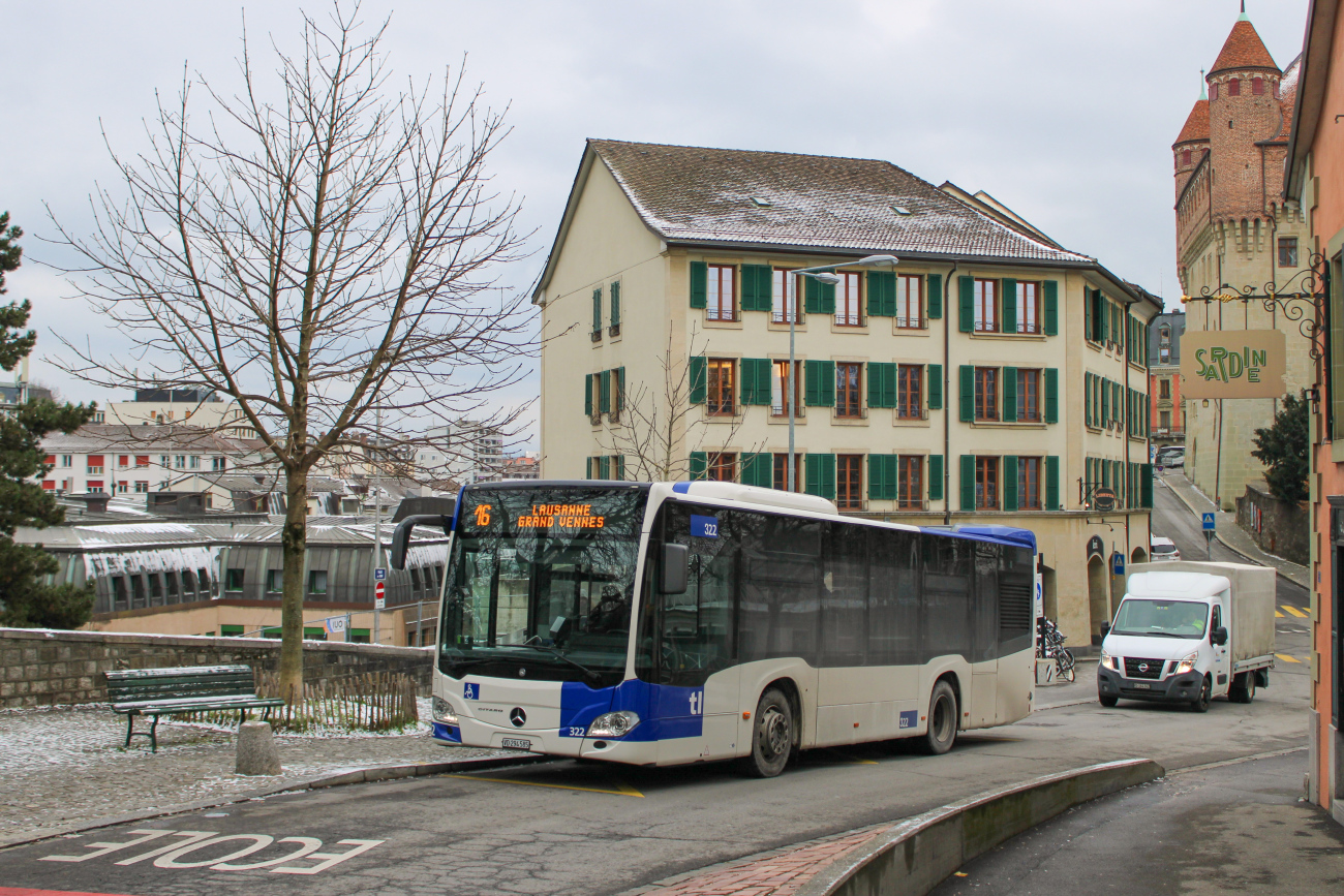 Lausanne, Mercedes-Benz Citaro C2 K # 322
