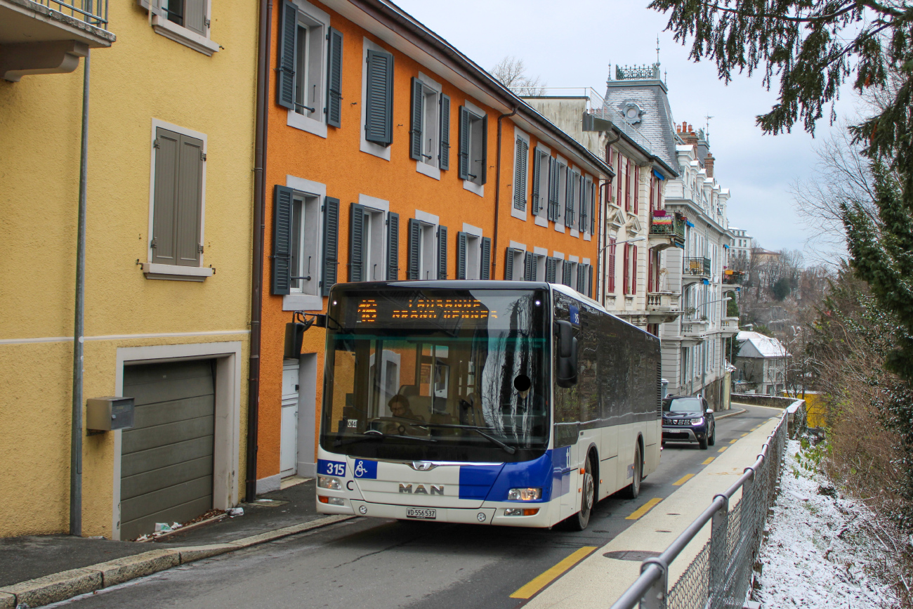Lausanne, MAN A47 Lion's City M NL293-10,5 № 315
