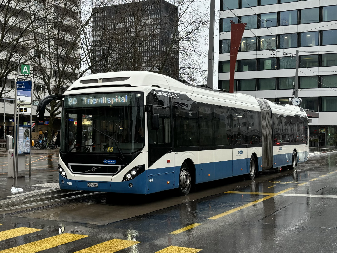 Zurich, Volvo 7900A Hybrid # 469