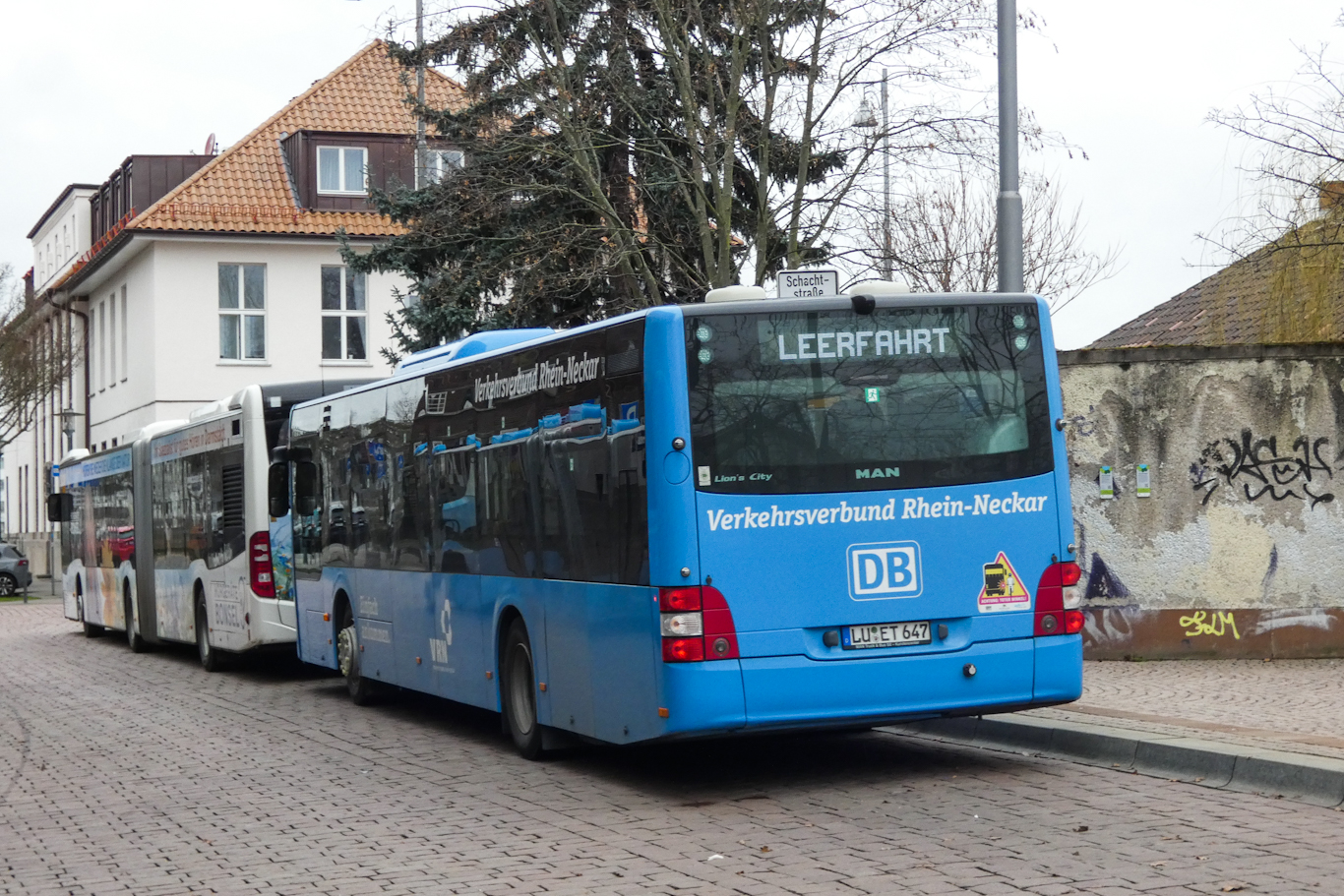 Ludwigshafen am Rhein, MAN A21 Lion's City NL323 č. LU-ET 647; Darmstadt — Ersatzverkehr Mannheim/Heidelberg — Darmstadt 02.02.2024 — 26.02.2024
