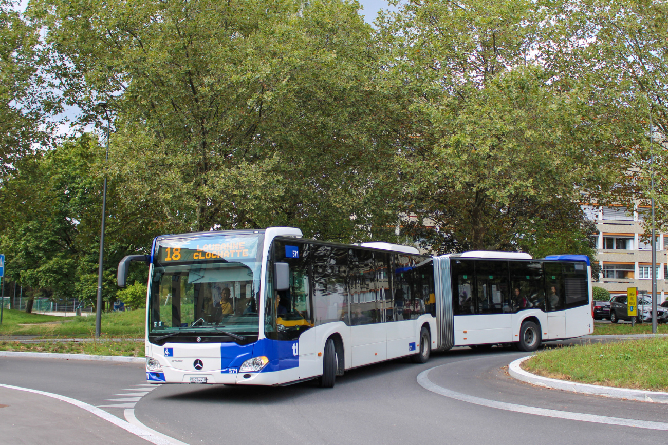 Lausanne, Mercedes-Benz Citaro C2 G # 571