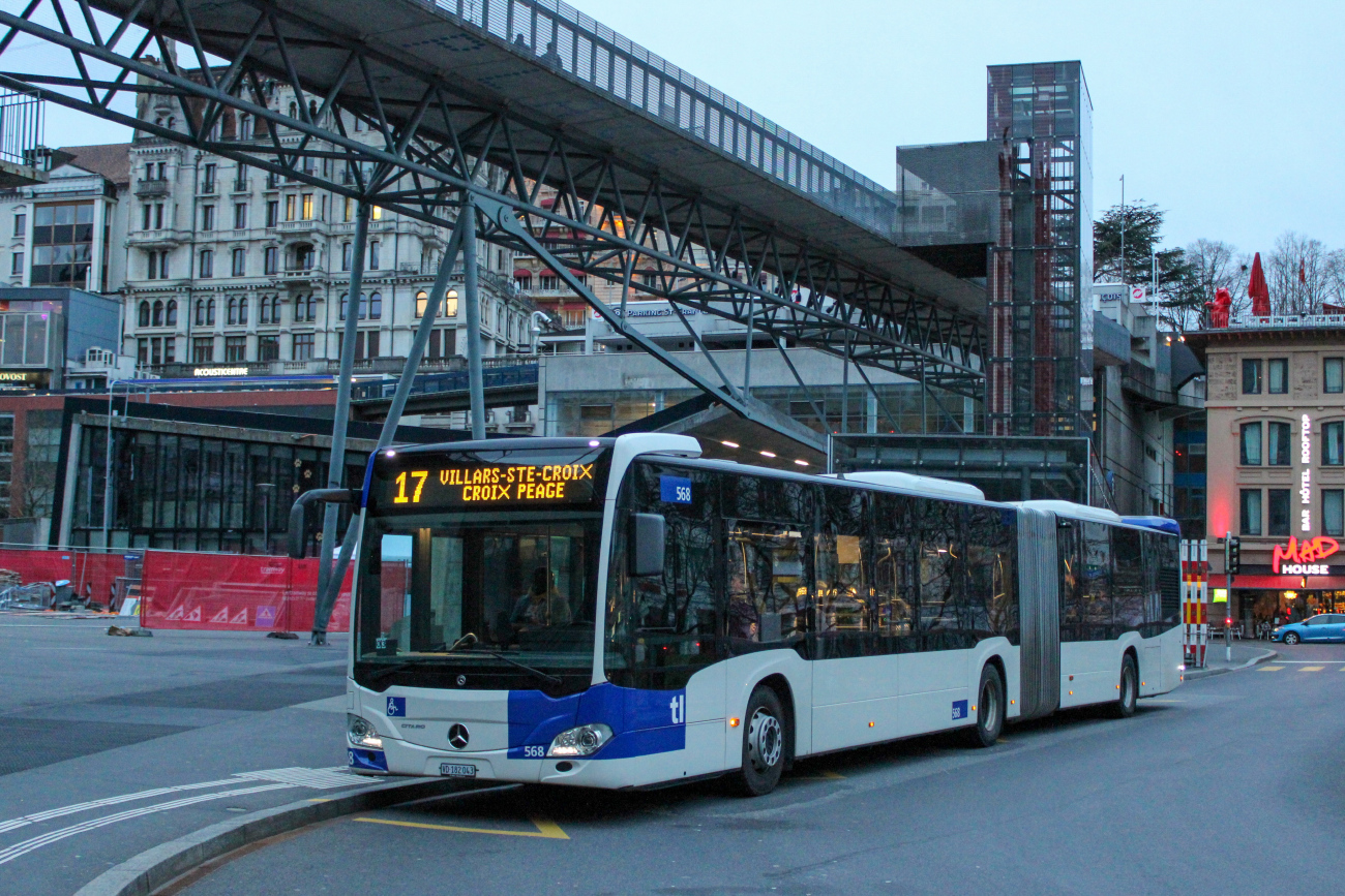 Lausanne, Mercedes-Benz Citaro C2 G Nr. 568
