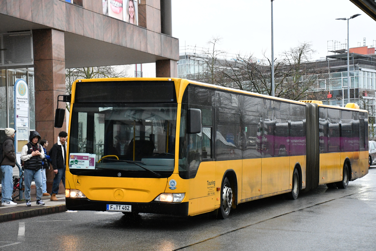 Frankfurt am Main, Mercedes-Benz O530 Citaro Facelift G # F-TT 482; Darmstadt — Ersatzverkehr Mannheim/Heidelberg — Darmstadt 02.02.2024 — 26.02.2024