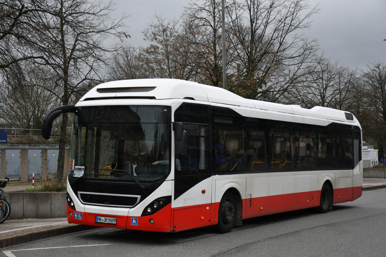 Heilbronn, Volvo 7900 Hybrid # HN-JH 9699; Darmstadt — Ersatzverkehr Mannheim/Heidelberg — Darmstadt 02.02.2024 — 26.02.2024