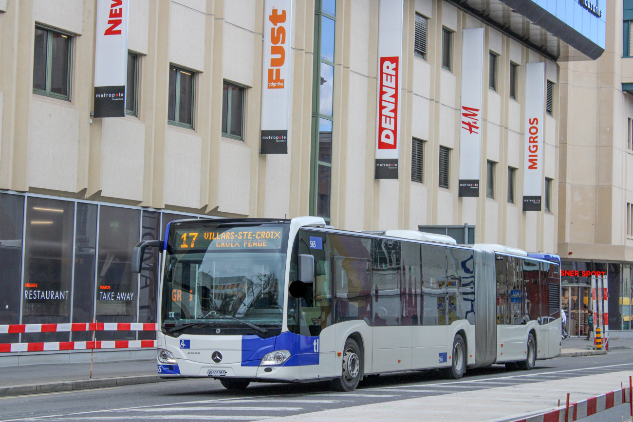Lausanne, Mercedes-Benz Citaro C2 G №: 565