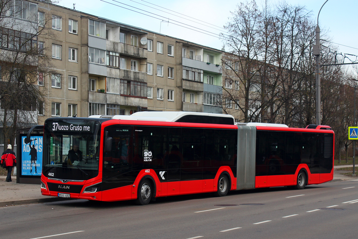 Kaunas, MAN 18G Lion's City NG320 EfficientHybrid č. 462
