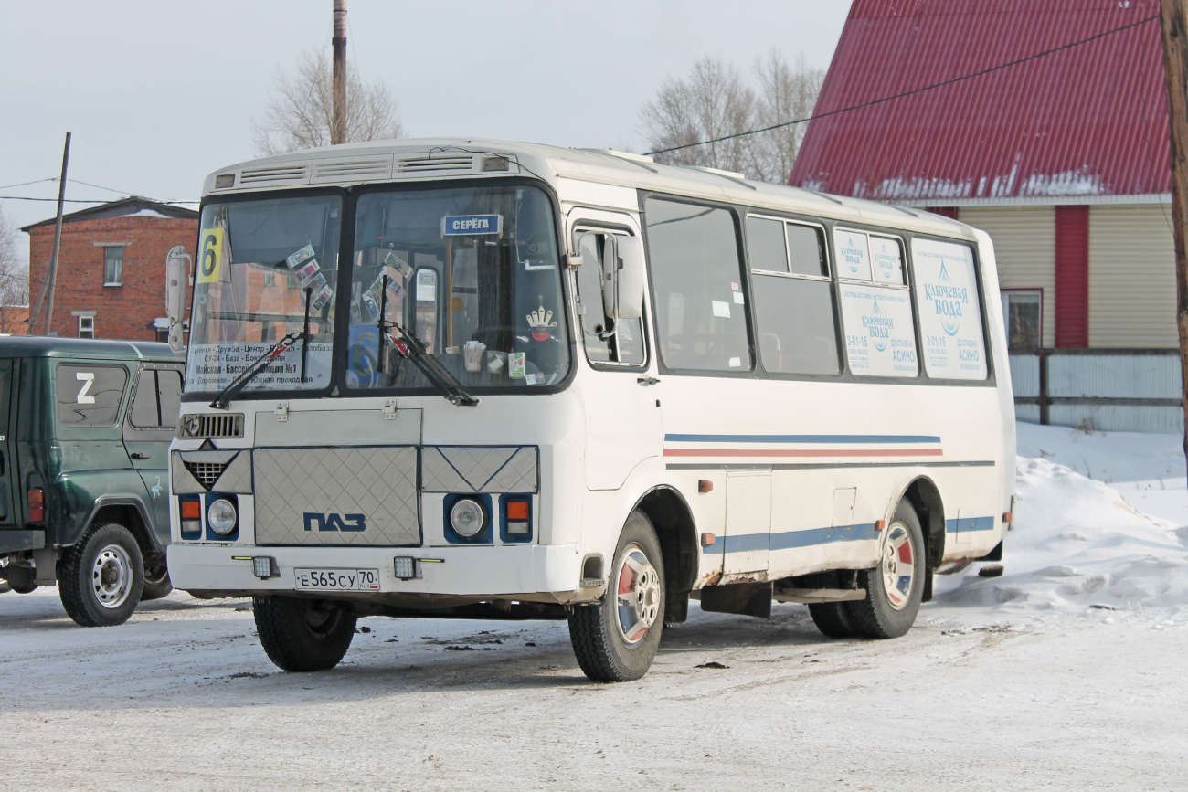 Асино, ПАЗ-32054 (40, K0, H0, L0) № Е 565 СУ 70