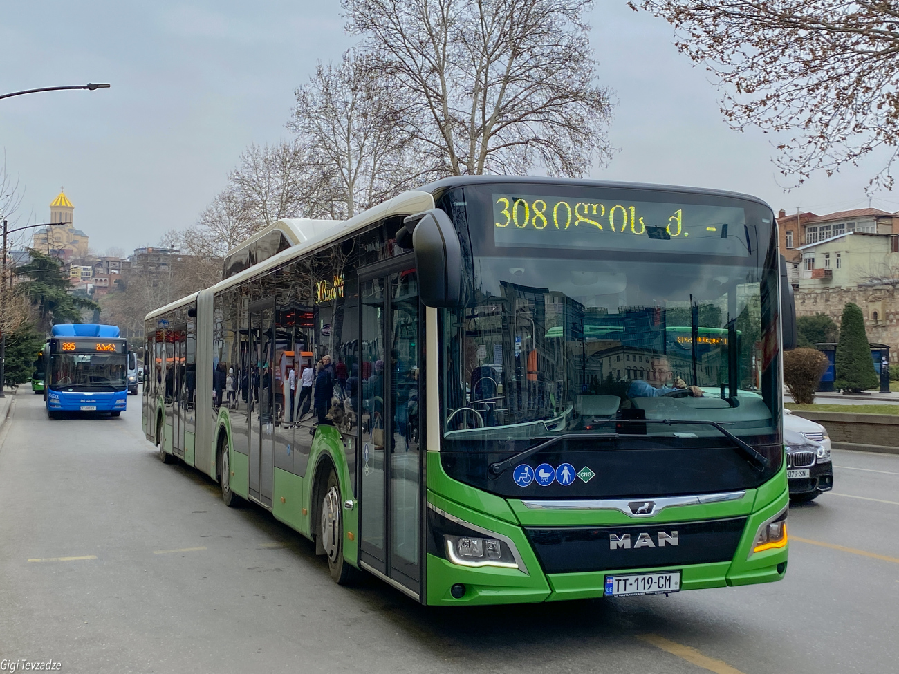 Tbilisi, MAN 18G Lion's City NG320 # TT-119-CM; Tbilisi, MAN A21 Lion's City NL313 CNG # TT-080-CB; Tbilisi — Новые Автобусы для Тбилиси