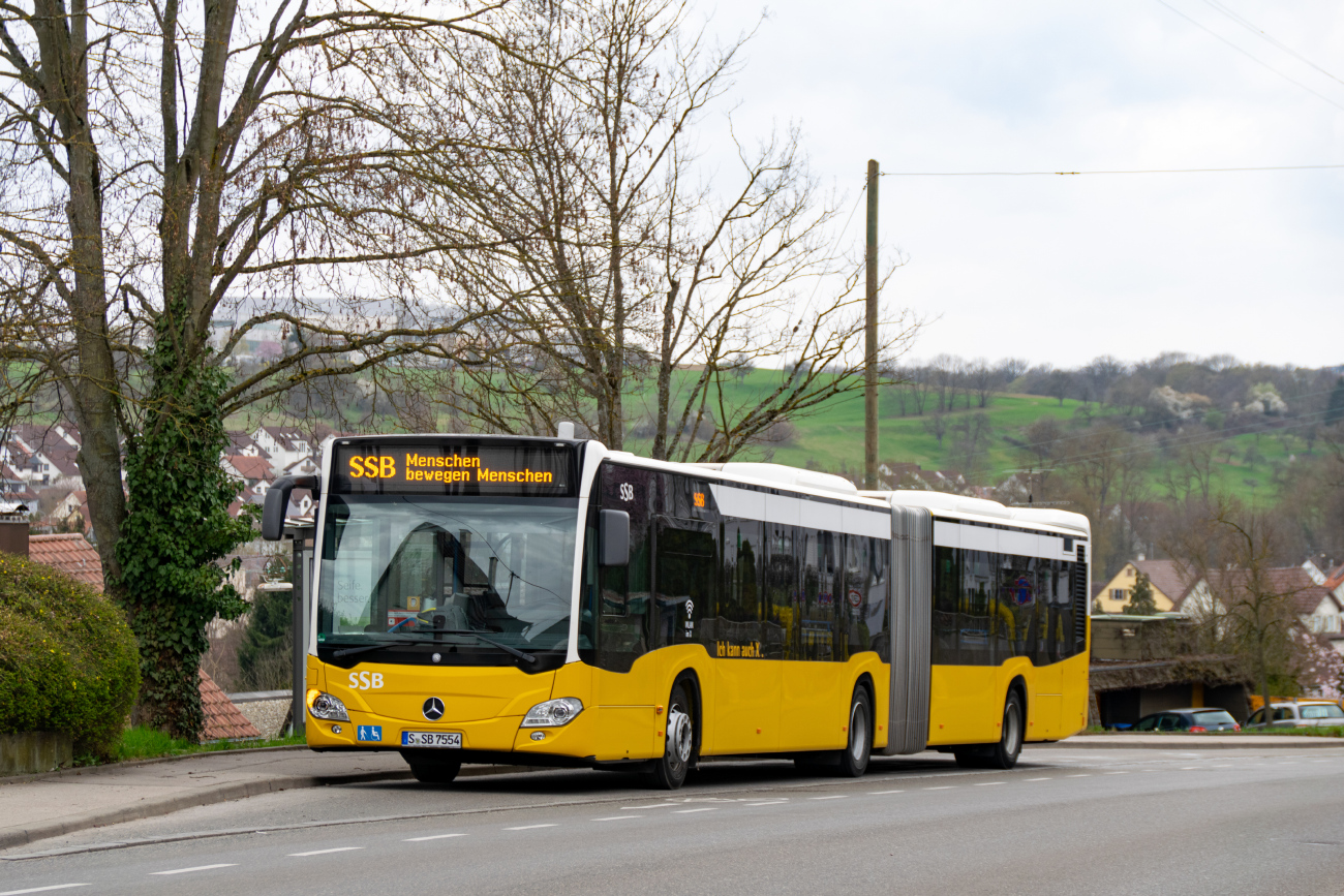 Stuttgart, Mercedes-Benz Citaro C2 G Hybrid # 7554