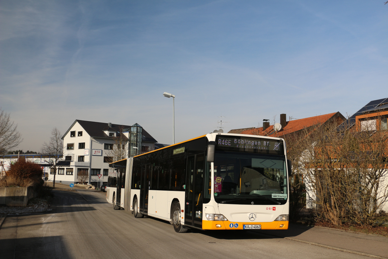 Karlsruhe, Mercedes-Benz O530 Citaro Facelift G Nr. 062; Böblingen — SEV Böblingen — Holzgerlingen — Dettenhausen (RB46 Schönbuchbahn)