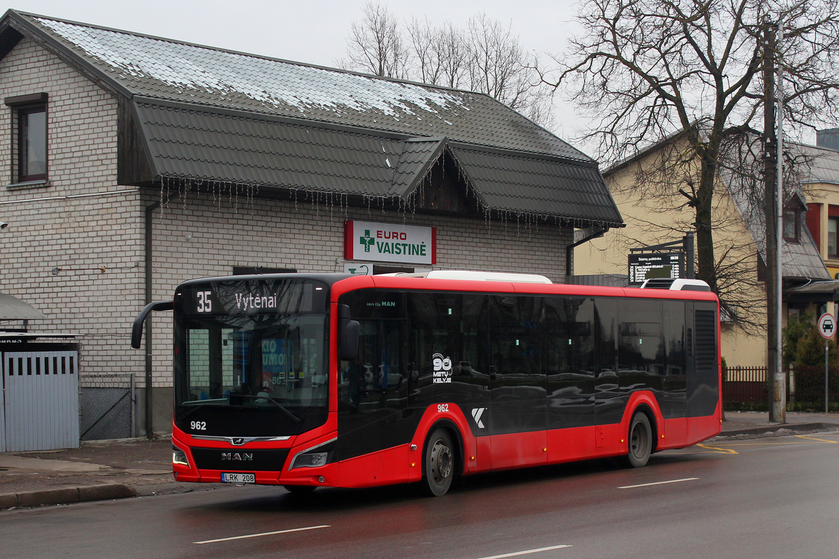 Kaunas, MAN 12C Lion's City NL330 EfficientHybrid № 962