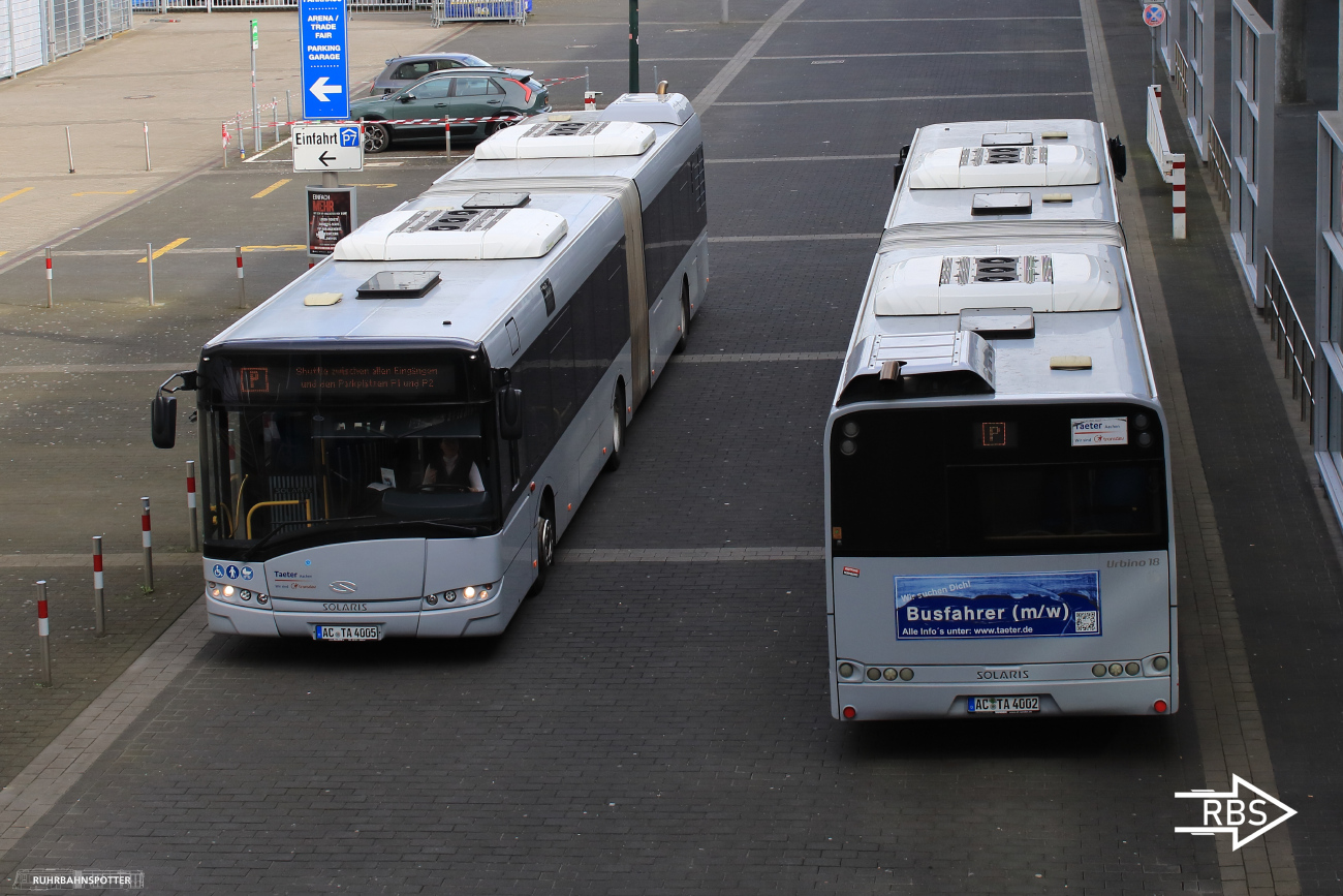 Aachen, Solaris Urbino III 18 č. AC-TA 4002; Aachen, Solaris Urbino III 18 č. AC-TA 4005