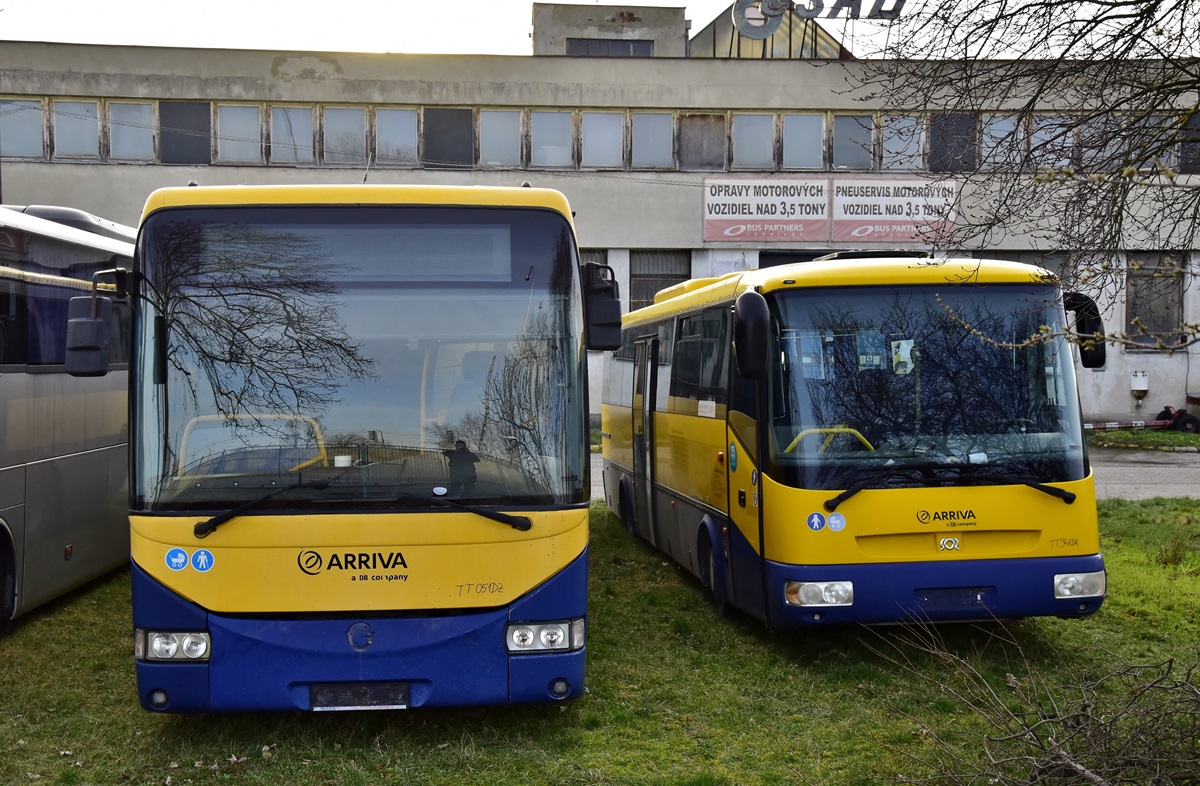 Piešťany, Irisbus Crossway 12M # TT-051DZ; Piešťany, SOR C 10.5 # TT-948DR