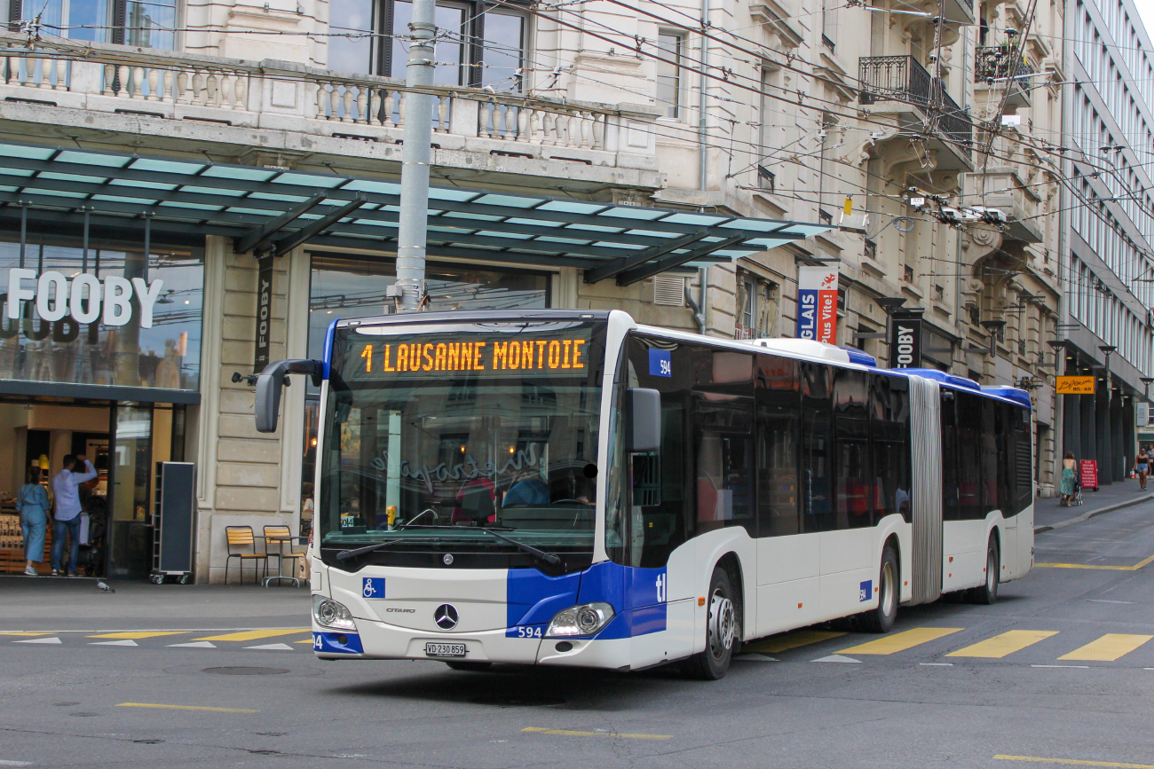 Lausanne, Mercedes-Benz Citaro C2 G # 594