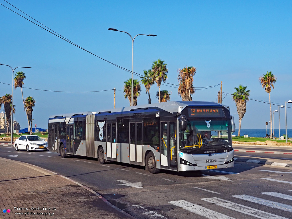 Tel-Aviv, Merkavim (MAN NG363) № 813