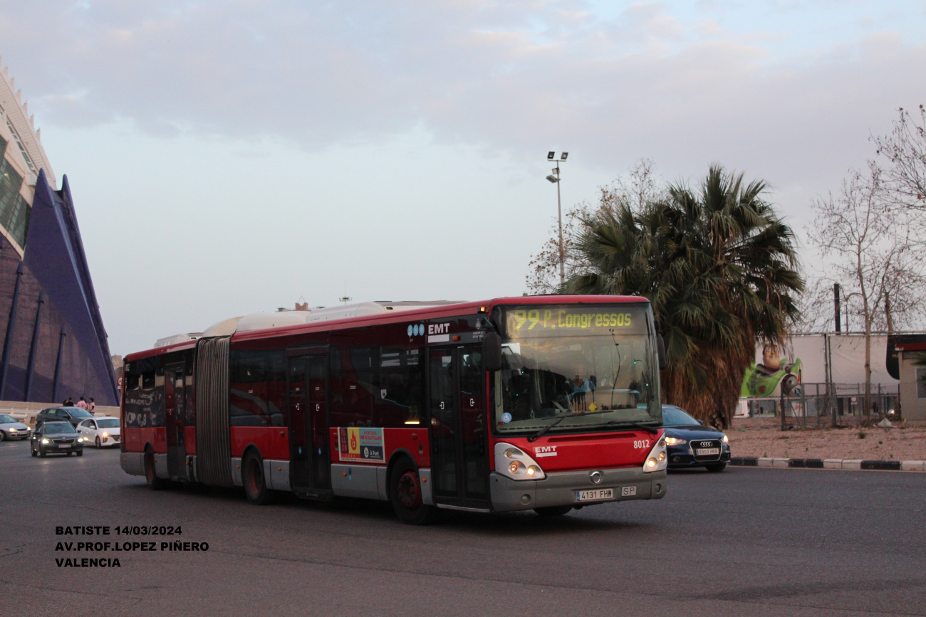 Валенсия, Hispano (Irisbus Citelis 18M) № 8012
