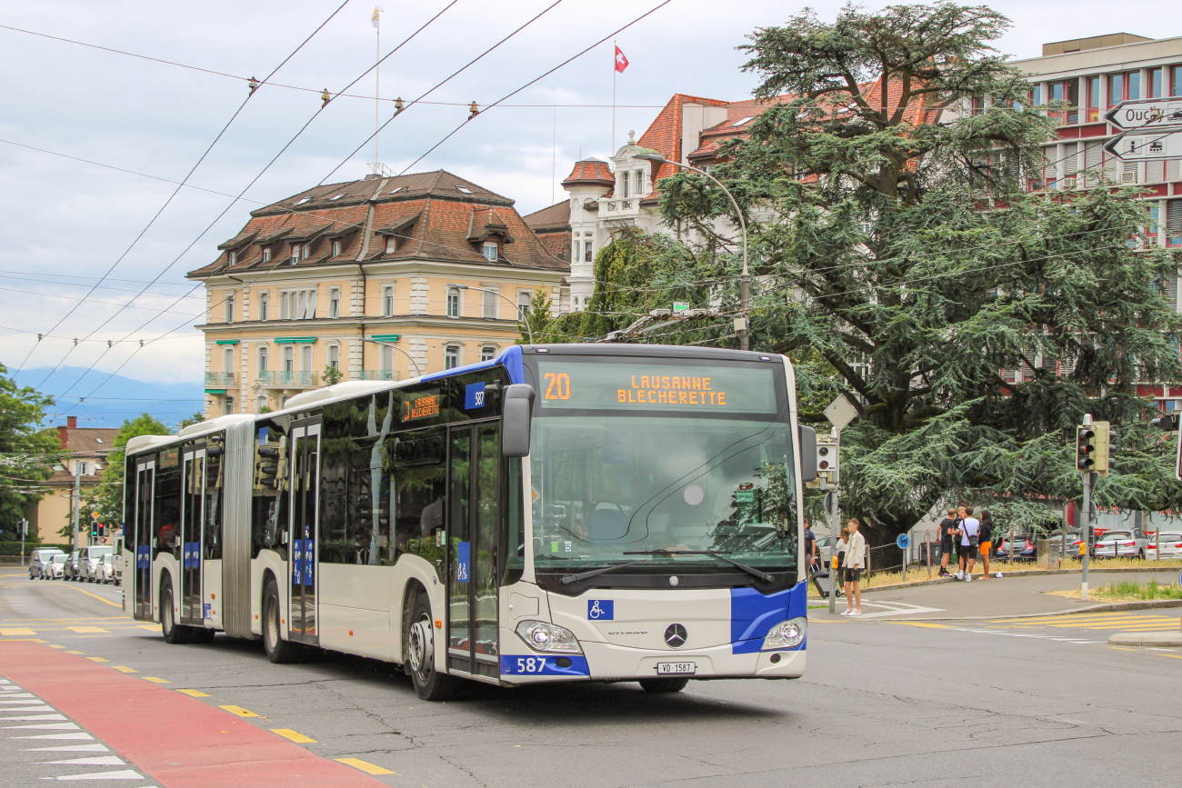 Lausanne, Mercedes-Benz Citaro C2 G № 587