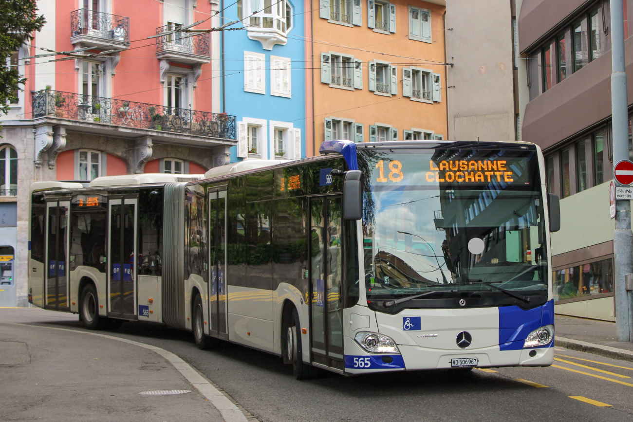 Lausanne, Mercedes-Benz Citaro C2 G № 565