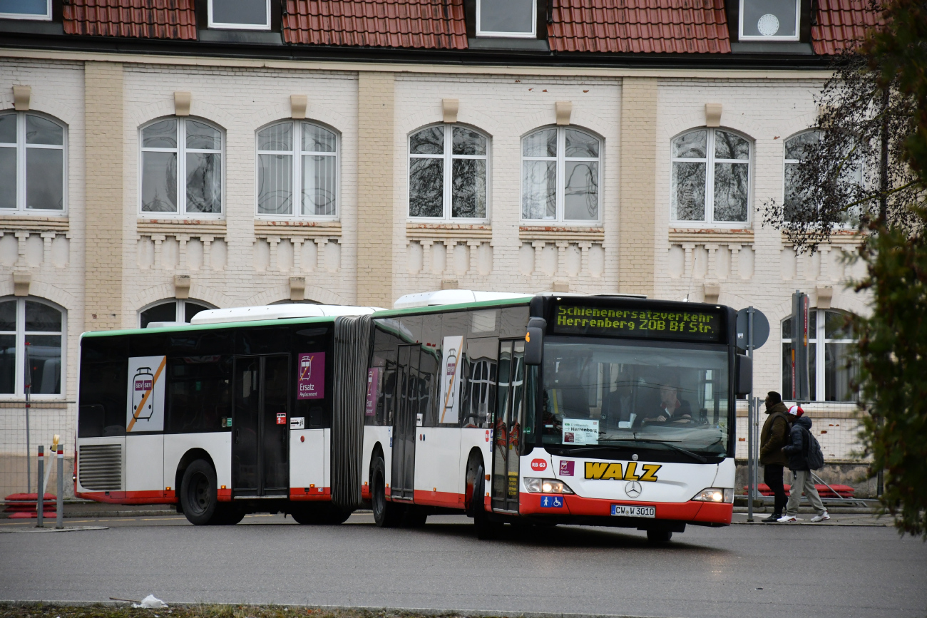 Кальв, Mercedes-Benz O530 Citaro Facelift G № 10; Штутгарт — EV Digitaler Knoten Stuttgart — 2024; Бёблинген — SEV (Stuttgart -) Böblingen — Singen (Gäubahn)