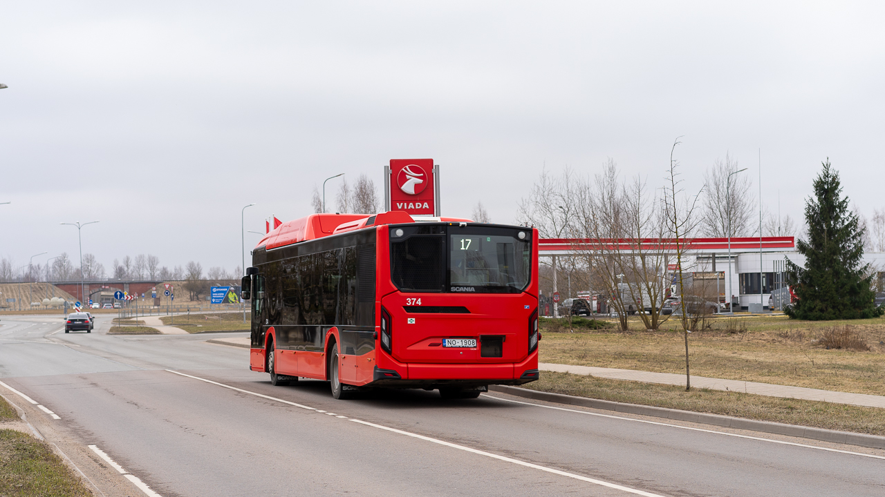 Daugavpils, Scania Citywide LF II 12M CNG # 374