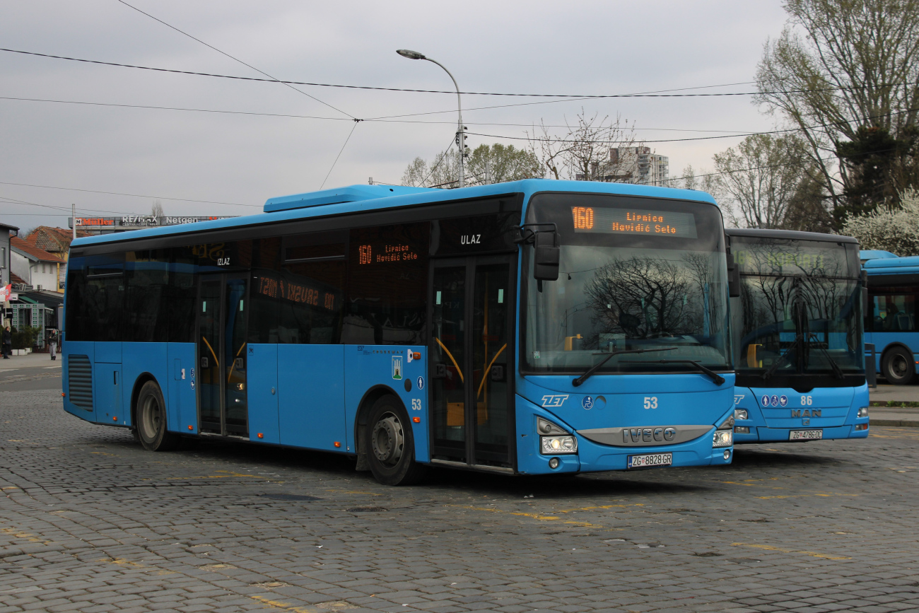 Загреб, IVECO Crossway LE Line 12M № 53