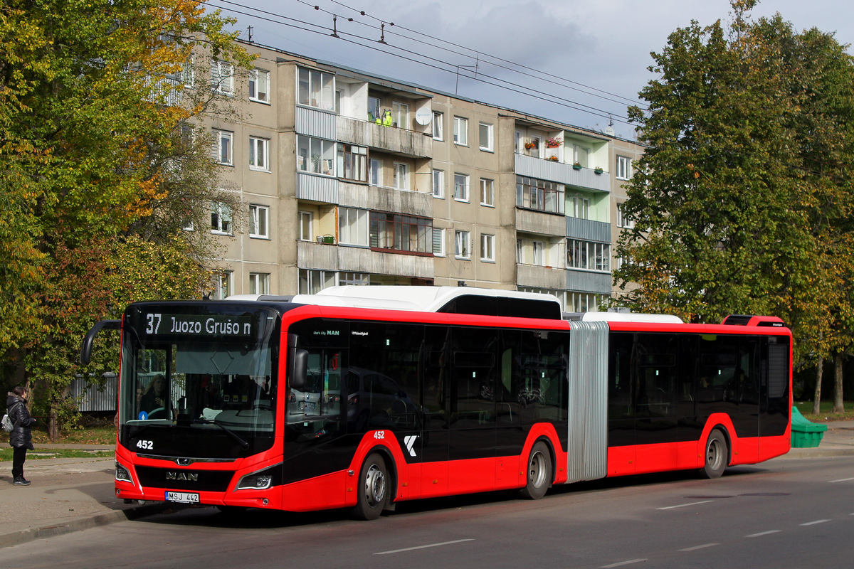 Kaunas, MAN 18G Lion's City NG320 EfficientHybrid # 452