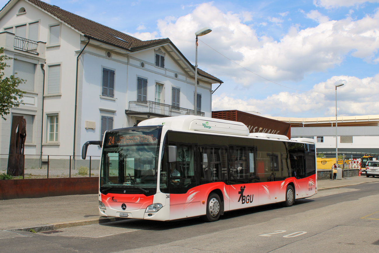 Solothurn, Mercedes-Benz Citaro C2 NGT Hybrid №: 34