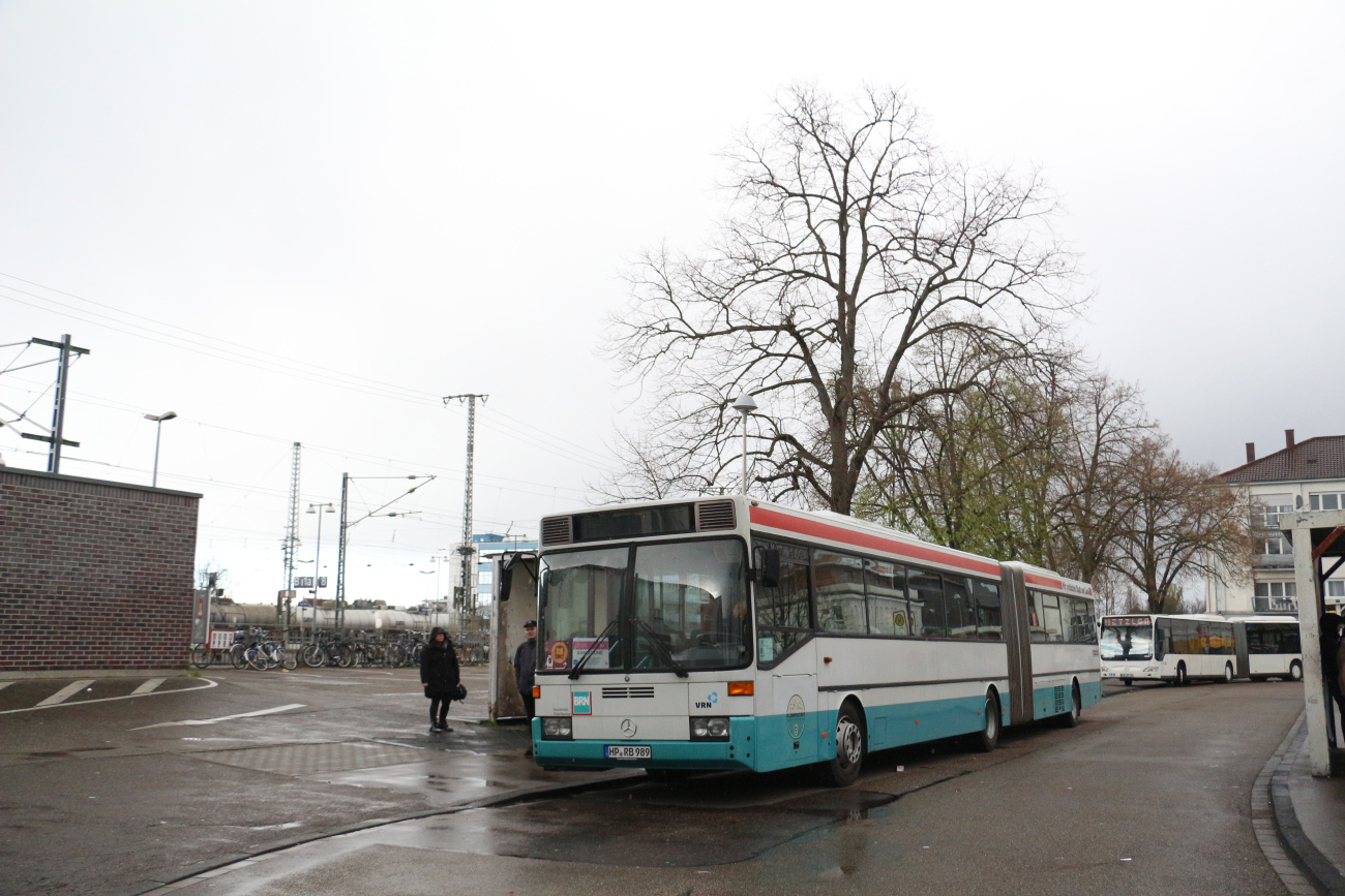 Heppenheim (Bergstraße), Mercedes-Benz O405G # HP-RB 989; Karlsruhe — SEV Mannheim <> Heidelberg <> Bruchsal <> Karlsruhe