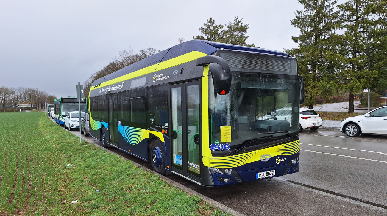 Munich, Solaris Urbino IV 12 hydrogen # M-C 8032