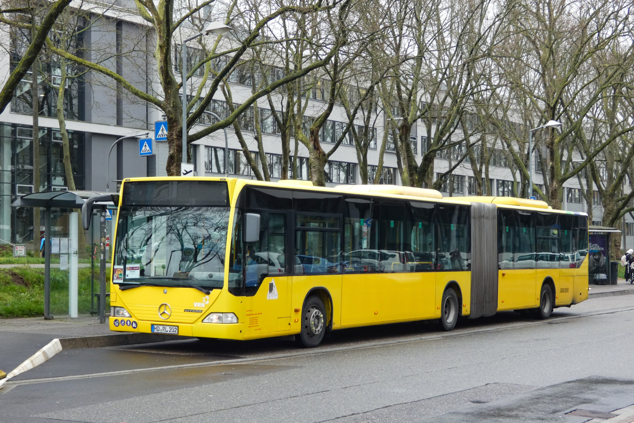 Heidelberg, Mercedes-Benz O530 Citaro G Nr. HD-RL 202; Freiburg im Breisgau — SEV Rheintalbahn