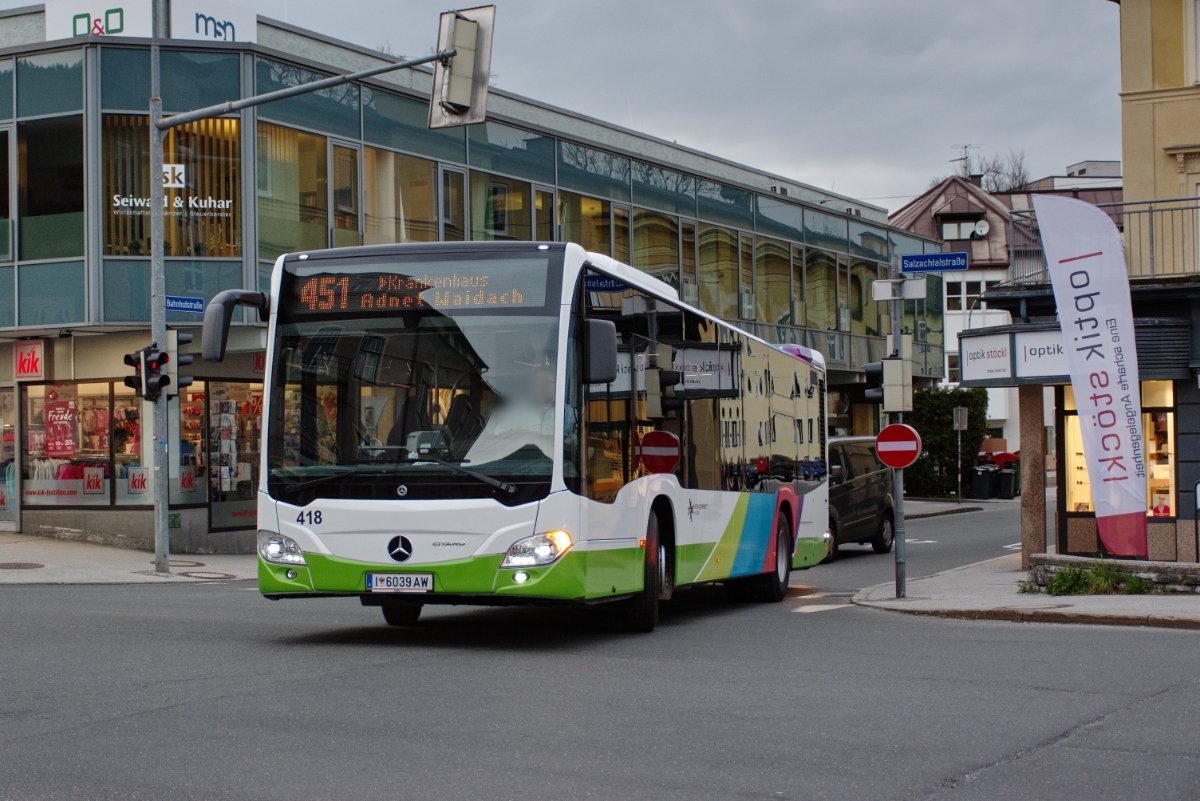 Hallein, Mercedes-Benz Citaro C2 Ü № 418