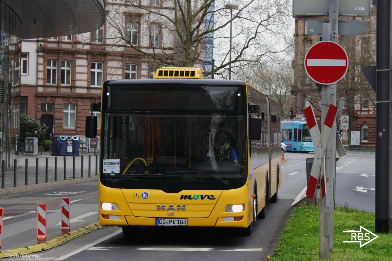 Göttingen, MAN A23 Lion's City G NG313 # GÖ-MV 103; Frankfurt am Main — SEV Generalsanierung Riedbahn 2024