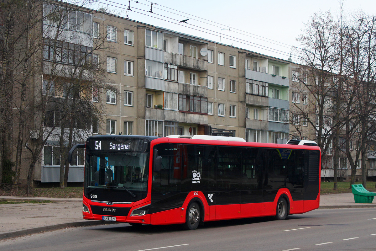Kaunas, MAN 12C Lion's City NL330 EfficientHybrid # 950