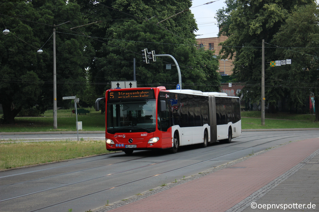 Bremen, Mercedes-Benz Citaro C2 G nr. 4687
