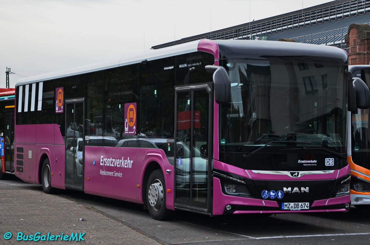 Mainz, MAN 43C Lion's Intercity Ü LE360 EfficientHybrid # MZ-DB 674