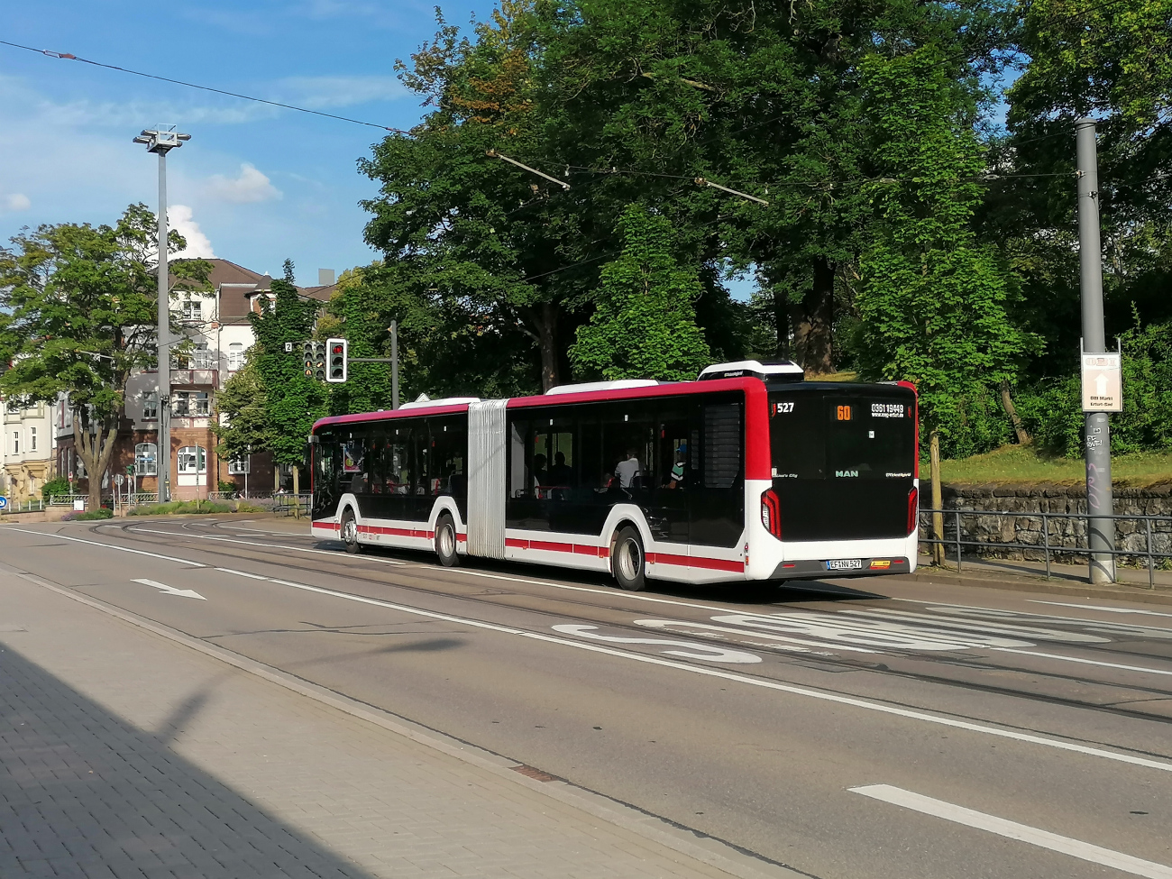 Erfurt, MAN 18C Lion's City NG360 EfficientHybrid # 527