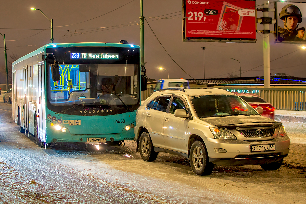 Saint Petersburg, Volgabus-5270.G4 (LNG) # 6653; Saint Petersburg — Incidents