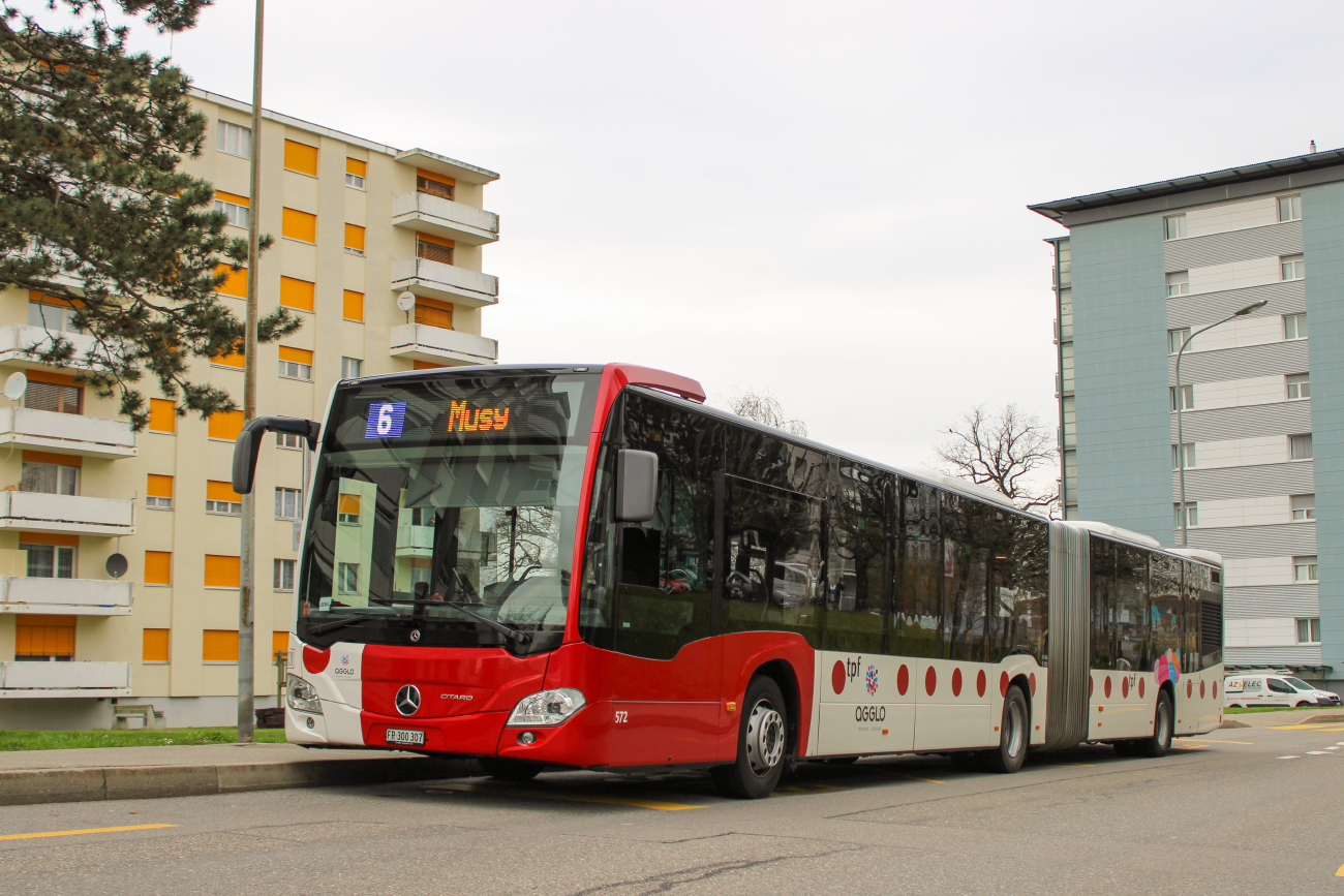 Fribourg, Mercedes-Benz Citaro C2 G # 572