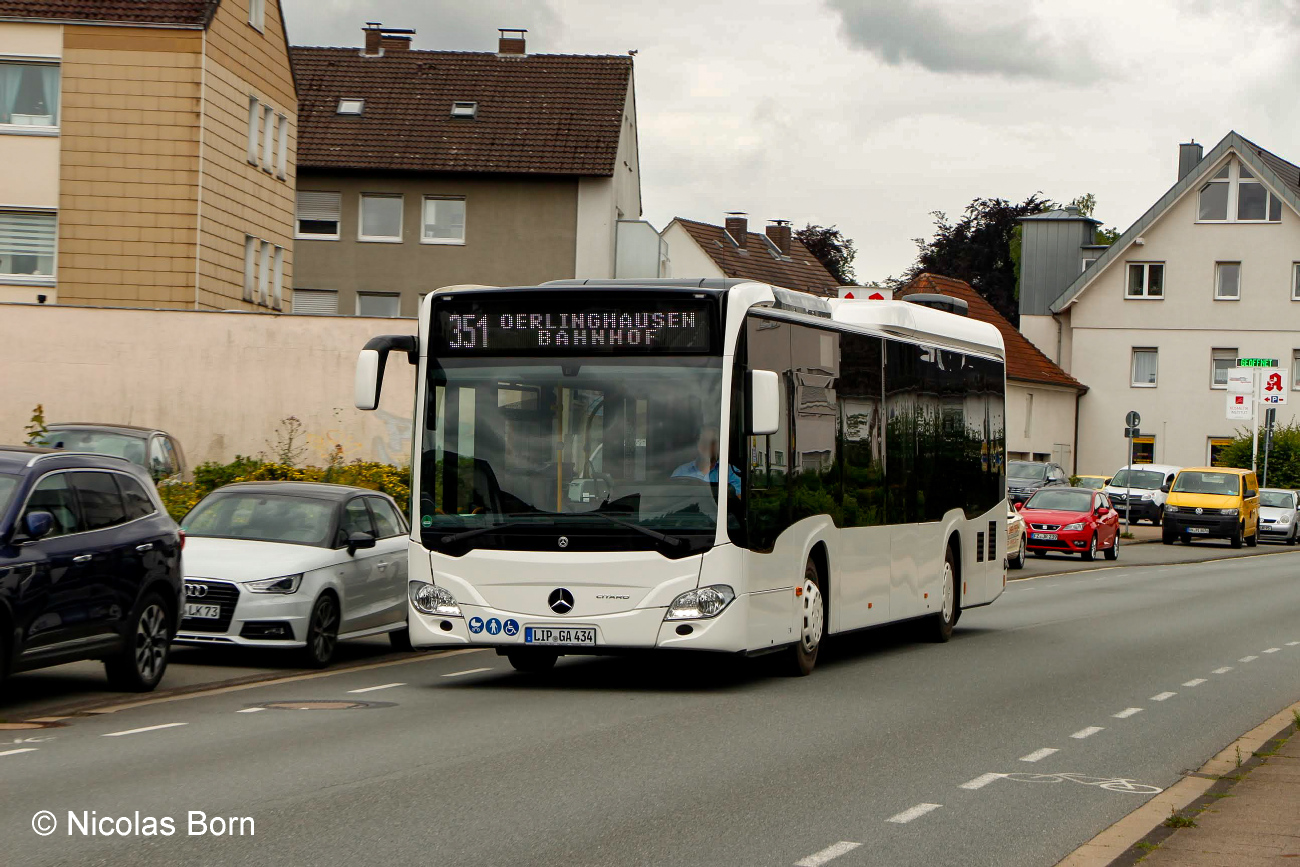 Detmold, Mercedes-Benz Citaro C2 LE Hybrid # LIP-GA 434